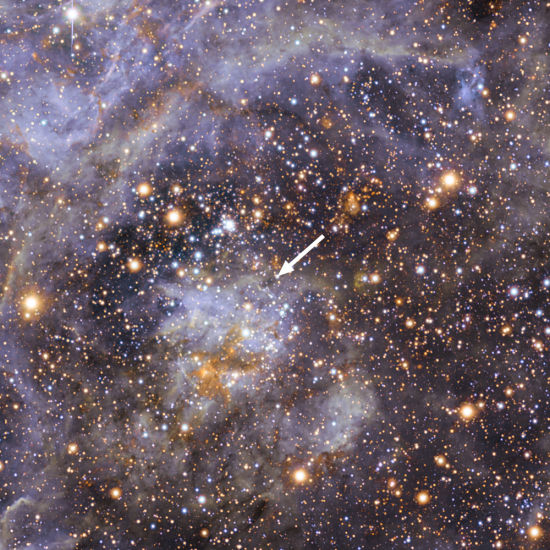 这是大麦哲伦星系中蜘蛛星云的一部分