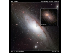 哈勃拍星系中央照：潜伏黑洞质量相当1亿个