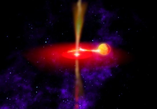 超大质量黑洞摧毁婴儿恒星系统 酷似彗星坠落