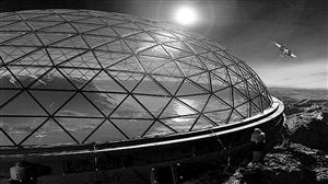 穆斯克设想的“透明穹顶建筑”