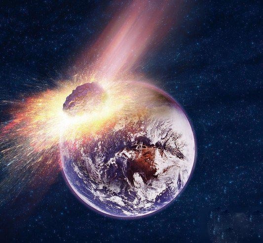 近地小行星和地球相撞
