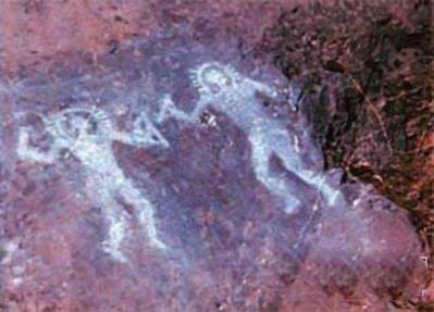 外星人接触过人类祖先 史前岩画遗留迹象
