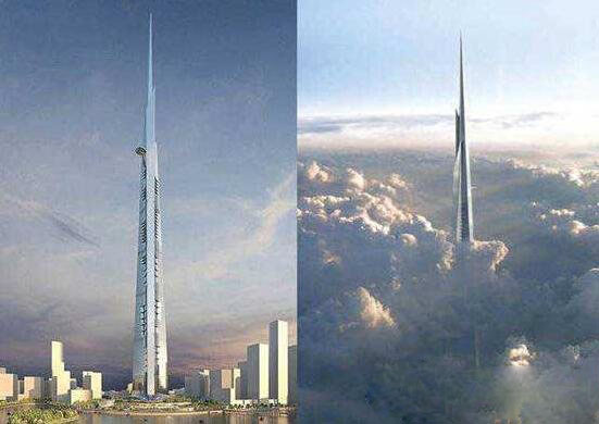 沙特王国塔，建成将为世界第一高楼(高1000米预计明年完工)