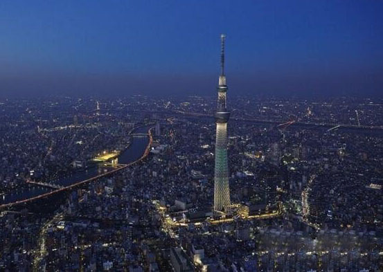 世界第一高塔，日本晴空塔高634米(世界第三高建筑物)