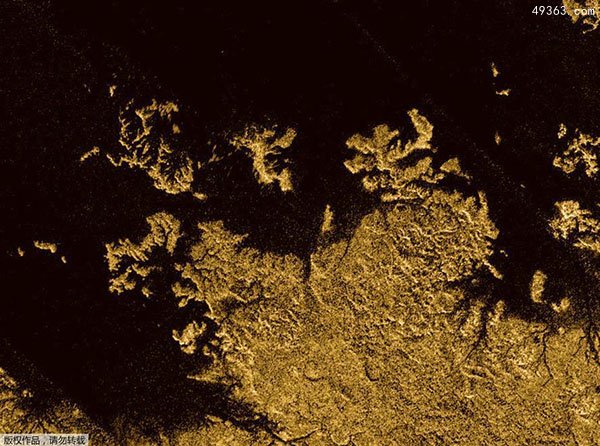 NASA公布土卫六上第二大液体湖泊Ligeia Mare图片